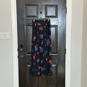 Minkpink XS Sheer Black Maxi Skirt with Flowers